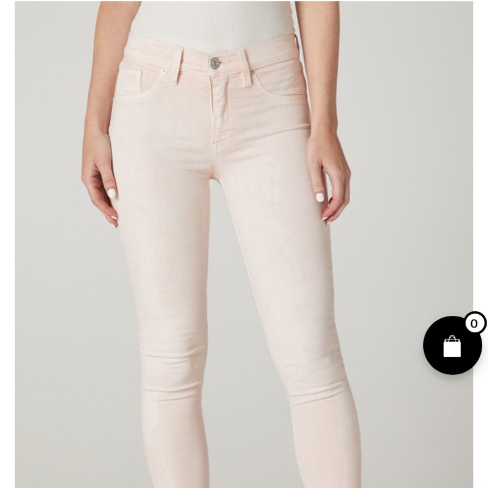Hudson Nico Midrise Super Skinny Ankle White